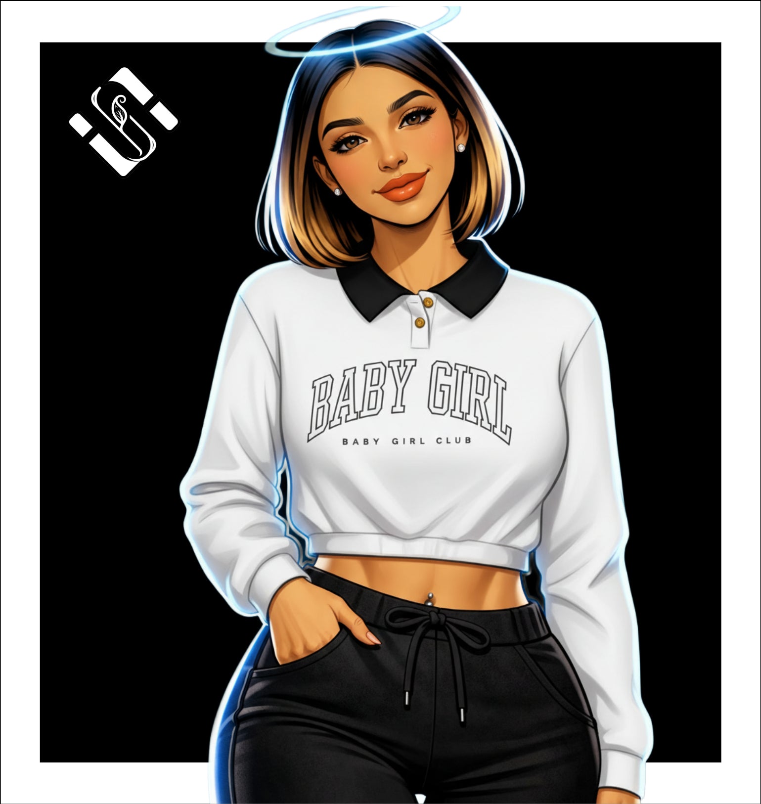 Babygirl Long Sleeve - Crop Tops