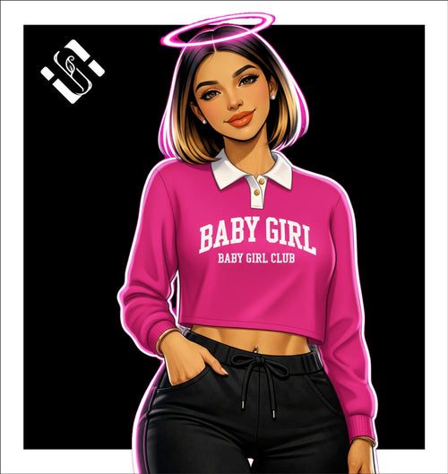 Babygirl Long Sleeve - Crop Tops