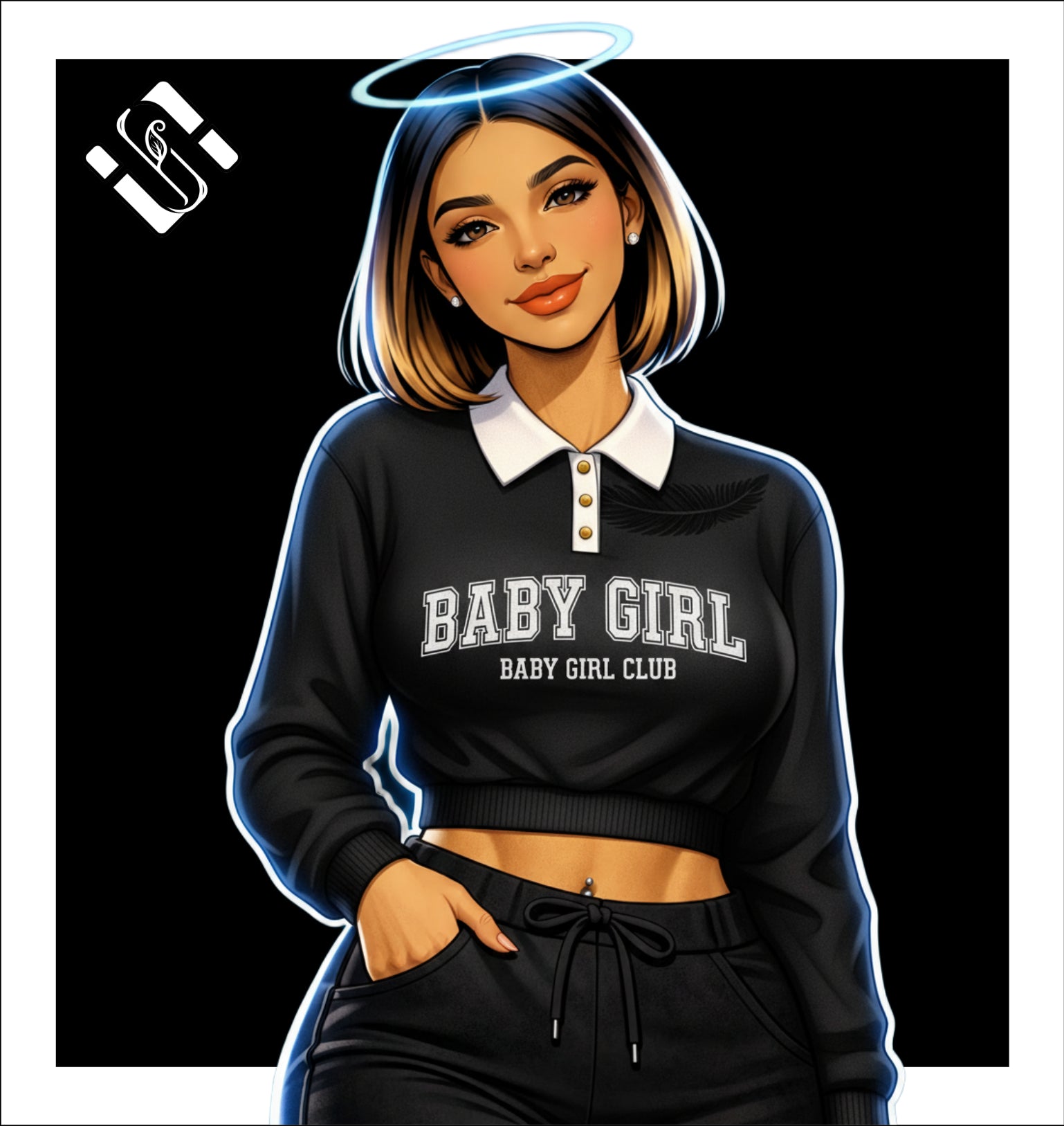 Babygirl Long Sleeve - Crop Tops