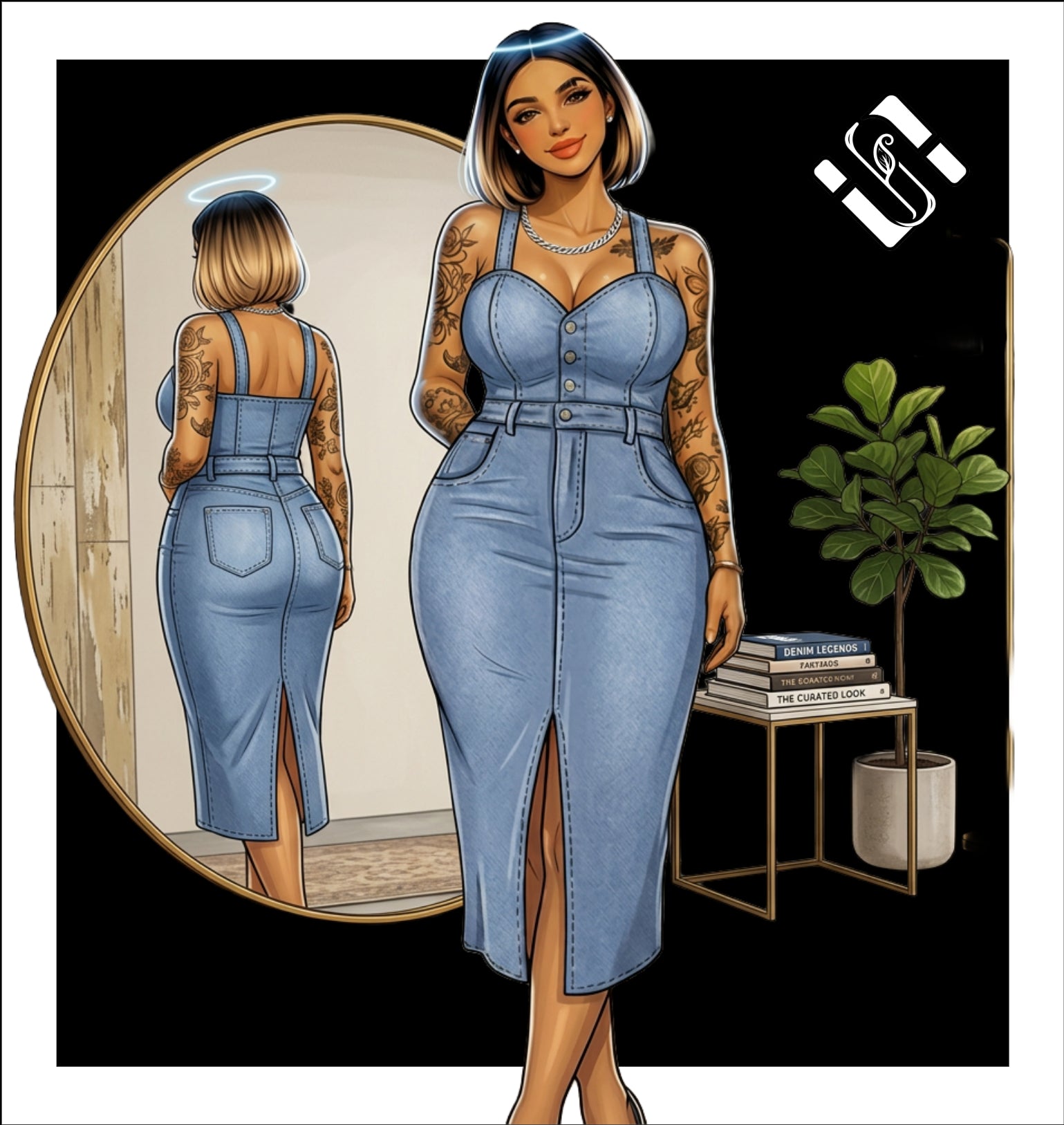 Blue Dress Baby - Demin Blue Dress