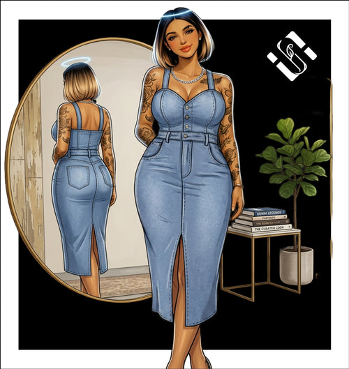 Blue Dress Baby - Demin Blue Dress