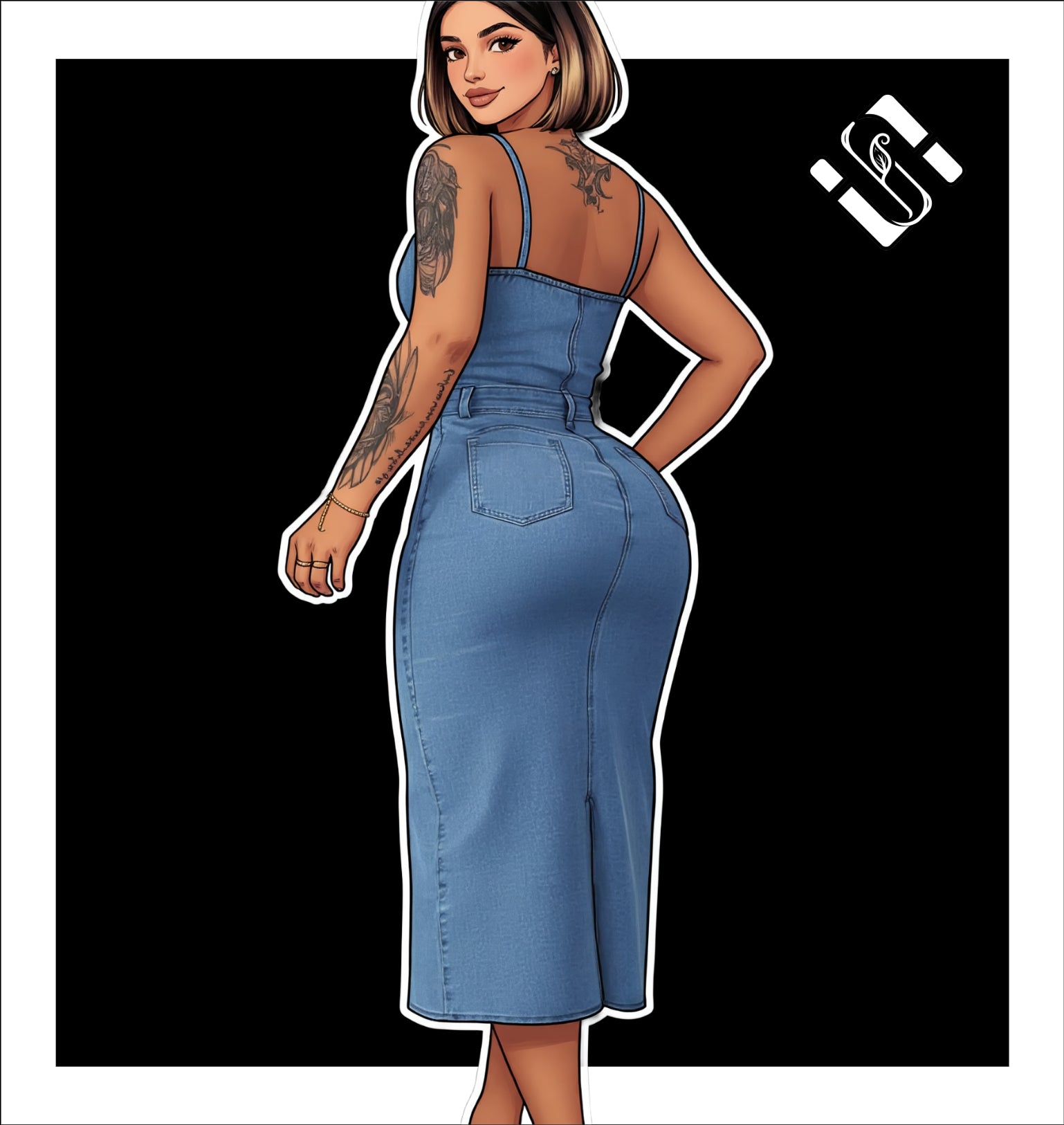 Blue Dress Baby - Demin Blue Dress