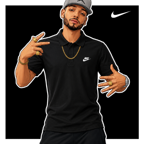 Dizzy ou in Nike Black Golfer