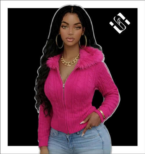 Female  - Jersey with a Hoodie and zipper