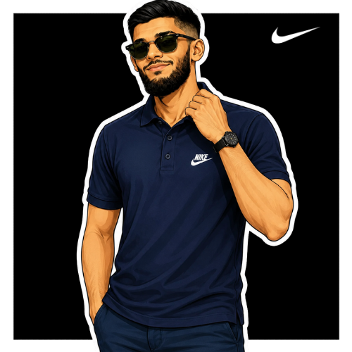 Shades on Navy Blue Nike Goler 